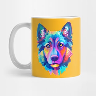 Colorful Dog Painting Mug